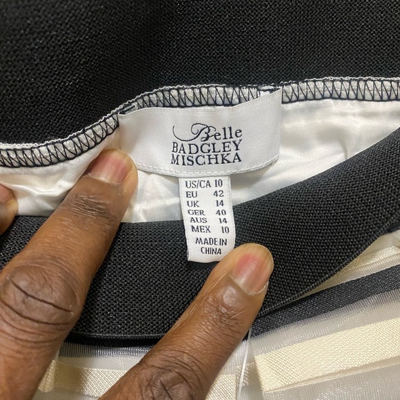 Belle Badgley Mischka Women’s pleated skirt NWT SZ 10 - Picture 5 of 5